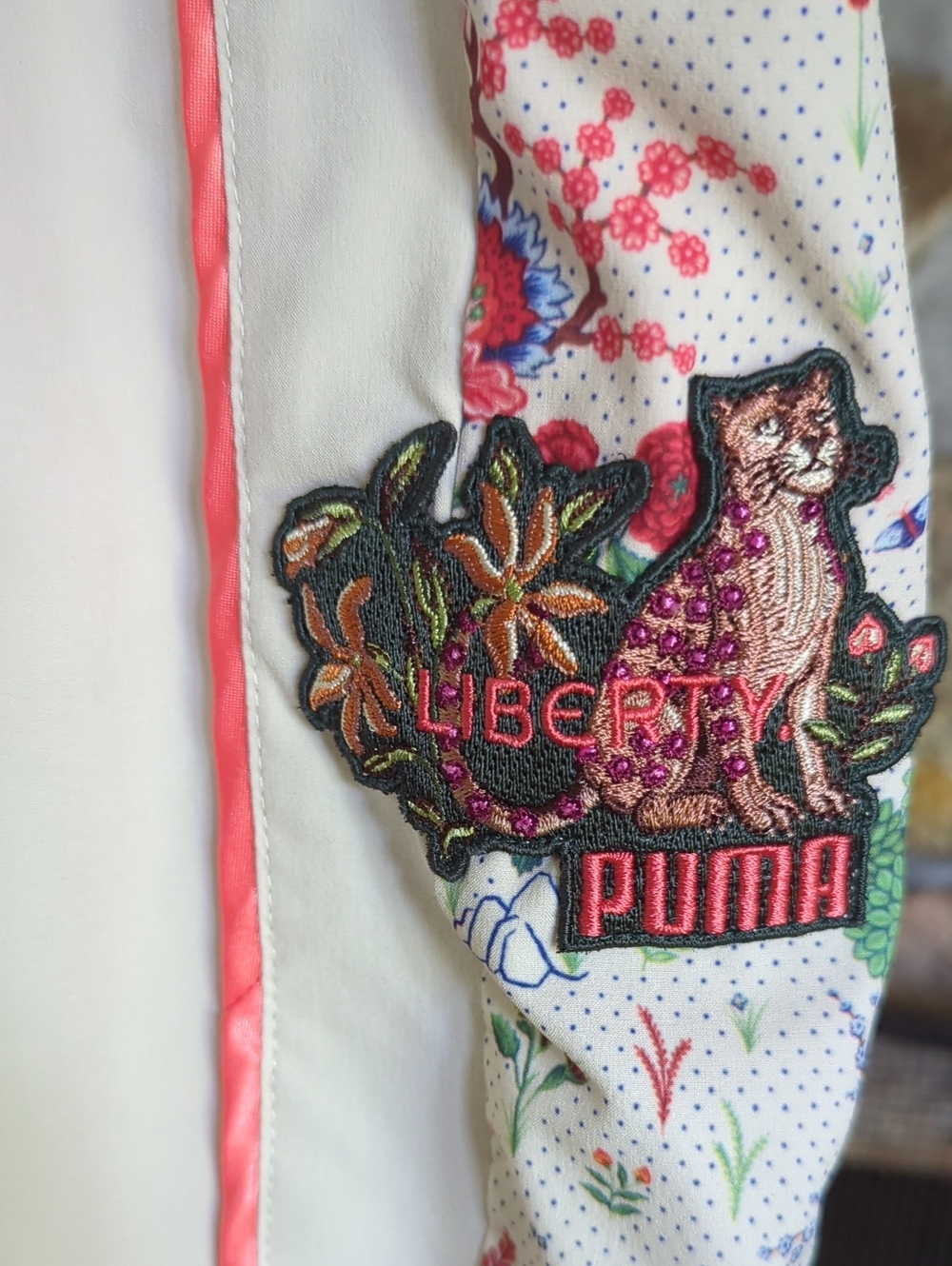 Puma X Liberty Beige Floral Track Pants - Picture 6 of 9